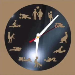 Väggklocka Kamastura Spegel Svart